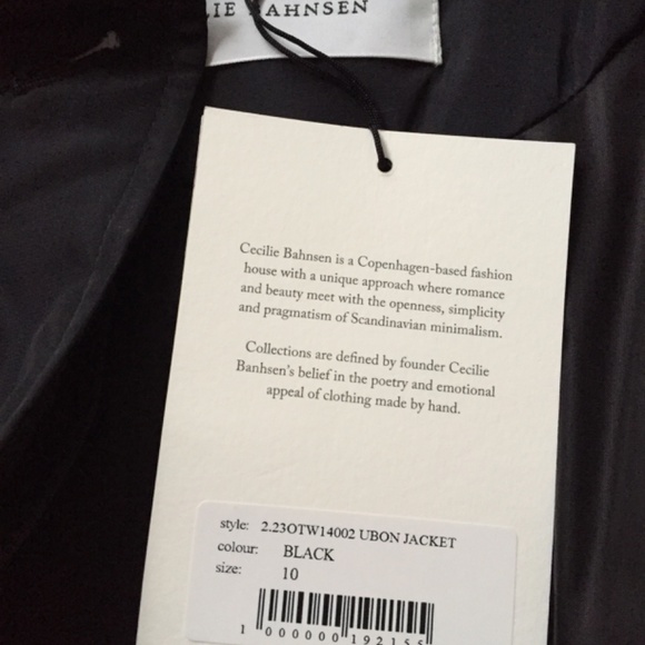 100% Authentic!! Org.$1200 Cecilie Bahnsen UBON JACKET UK10 - Picture 10 of 11
